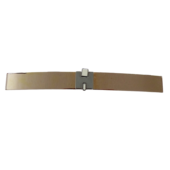 Hermes Hermès Irene GM Barrette, Women's, Pink Gold and Silver Metal, H Logo,... - Picture 1 of 16